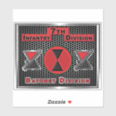 7e infanteriedivisie sticker (Vel)