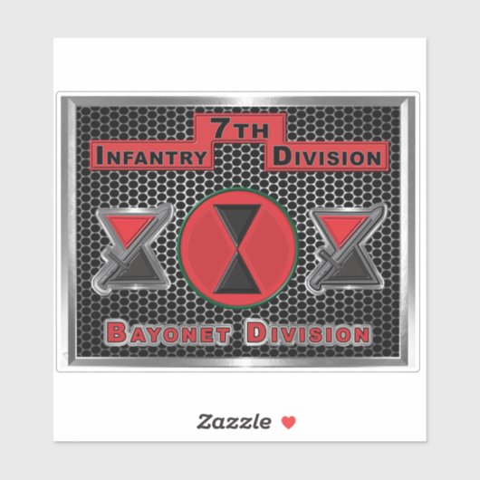 7e infanteriedivisie sticker (Vel)