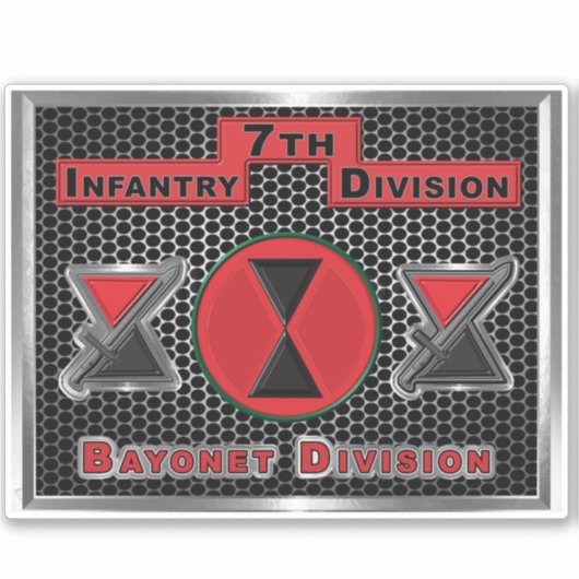 7e infanteriedivisie sticker (Voorkant)