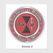 7e infanteriedivisie sticker (Vel)