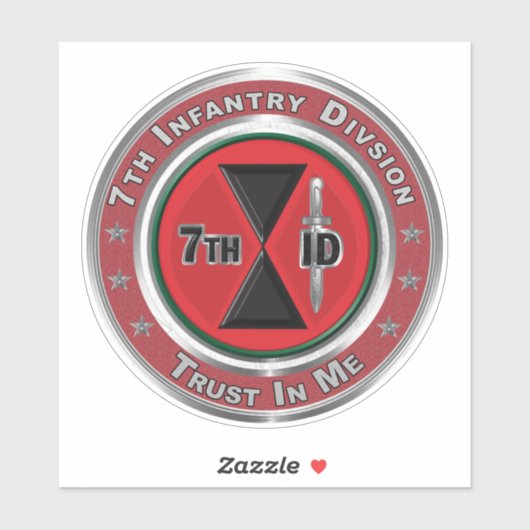 7e infanteriedivisie sticker (Vel)