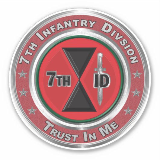 7e infanteriedivisie sticker (Voorkant)