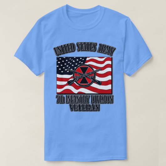 7e Infanteriedivisie Veteraan 1 T-shirt (Design voorkant)