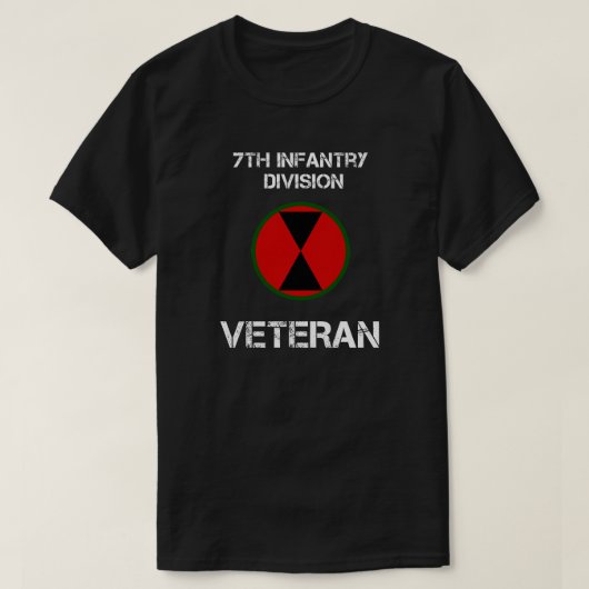7e infanteriedivisie veteraan t-shirt (Design voorkant)