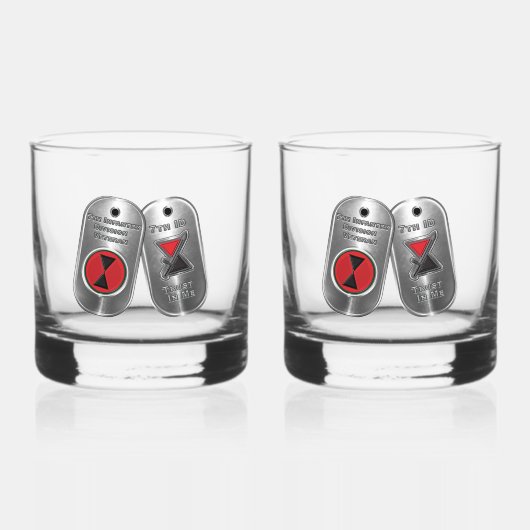 7e infanteriedivisie whisky glas (Voorkant)