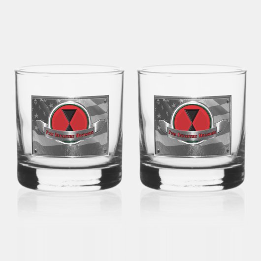 7e infanteriedivisie whisky glas (Voorkant)