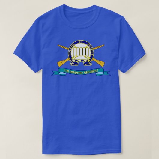 7e infanterieregiment met BR-lint X T-shirt (Design voorkant)