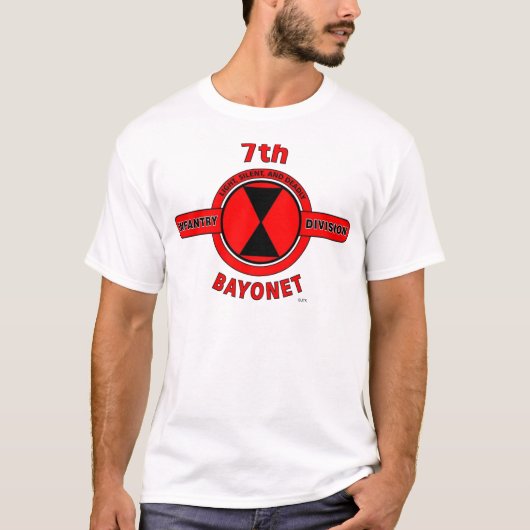 7E INFANTRY DIVISION "BAYONET DIVISION" T-SHIRT (Voorkant)
