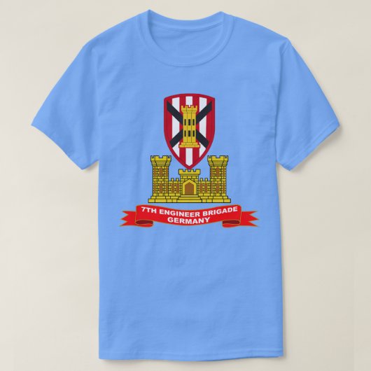 7e Ingenieursbrigade 1969 Duitsland ENG BR Ribbon  T-shirt (Design voorkant)