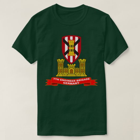 7e Ingenieursbrigade 1969 Duitsland ENG BR Ribbon T-shirt (Design voorkant)