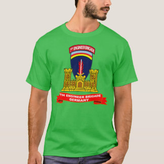 7e Ingenieursbrigade w Tab Duitsland ENG BR Ribbon T-shirt