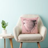 7e Jaar Bruiloft Jubileum Koper Roze Kussen (Stoel)