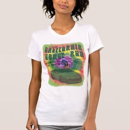 7e jaarlijkse California Coast Run - Dames in de T T-shirt (Voorkant)