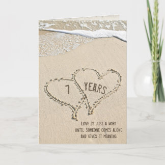 7e Jubileum Beach Hearts Kaart