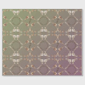 7e Jubileum Copperen Rozen Cadeaupapier (Vlak)