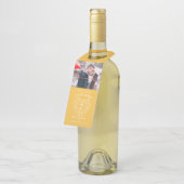 7e Jubileum foto gouden saffier Flessenhanger (Schuin)