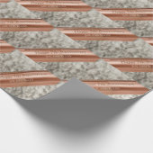 7e Jubileum koper en wol Cadeaupapier (Hoek)