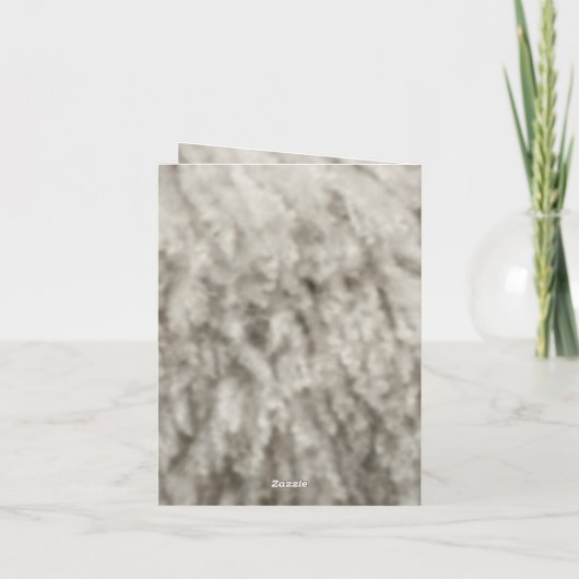 7e Jubileum koper en wol Kaart (Achterkant)