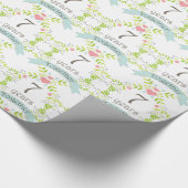 7e Jubileum Love Heart Gift Wrap Cadeaupapier (Hoek)