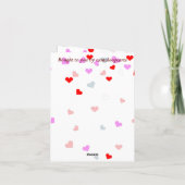 7e Jubileum, wol en koper Kaart (Achterkant)