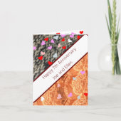 7e Jubileum, wol en koper Kaart (Voorkant)