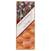 7e Jubileum, wol en koper Wijn Cadeautas (Voorkant)