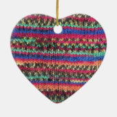 7e Jubileum, wol en koperen hartslag Keramisch Ornament (Achterkant)