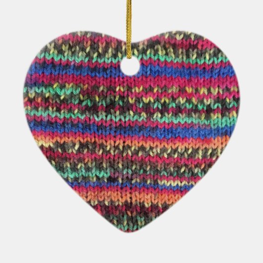 7e Jubileum, wol en koperen hartslag Keramisch Ornament (Achterkant)