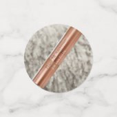 7e Jubileum, wol en koperhart Confetti (Kleine voorkant)