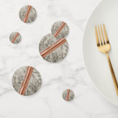 7e Jubileum, wol en koperhart Confetti (Groep)