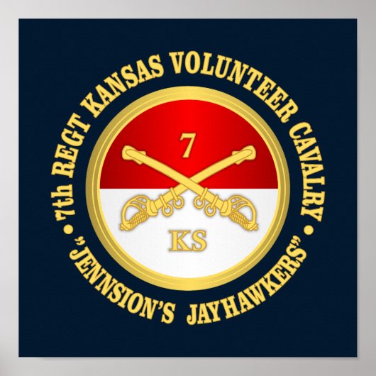 7e Kansas Cavalry Poster (Voorkant)