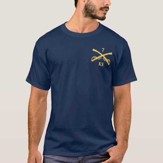 7e Kansas Cavalry T-Shirt (Voorkant)