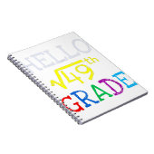 7e klas, 49 eerste dag terug naar Scho Notitieboek (Rechterzijde)