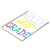 7e klas, 49 eerste dag terug naar Scho Notitieboek (Linkerzijde)