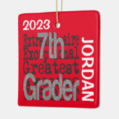 7e klas Buitengewone DOUANE Keramisch Ornament (Links)