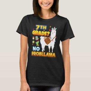 7e klas geen probleem terug naar school lama probl t-shirt