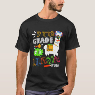 7e klas is een lama Llama Zevende Klas T-shirt