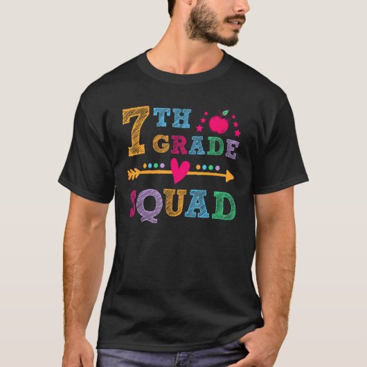 7e klas leraar leraar student terug naar school t-shirt (Voorkant)