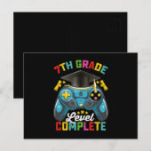 7e klas niveau Complete Afstuderen Gaming Gamer Briefkaart (Voorkant / Achterkant)
