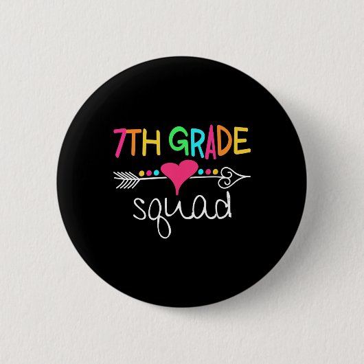 7e klas squad zevende leraar student team Ck naar Ronde Button 5,7 Cm (Voorkant)