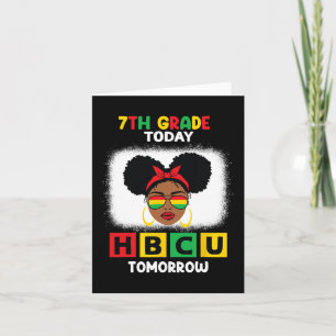 7e klas vandaag HBCU morgen historisch zwart C Kaart