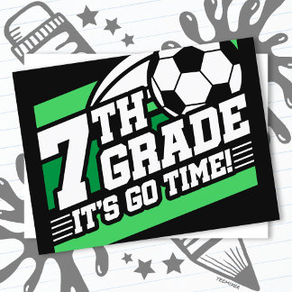 7e klas voetbal Football eerste dag terug naar sch Briefkaart