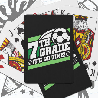 7e klas voetbal Football eerste dag terug naar sch Pokerkaarten
