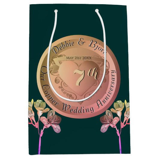 7e Koper Fresia Gift Bag Medium Cadeauzakje (Voorkant)