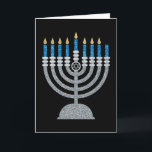 7e nacht van de Hanukkah Glitter Card Bedankkaart<br><div class="desc">Hanukkah 2022 begint in de avond van zondag 18 december en eindigt in de avond van maandag 26 december</div>