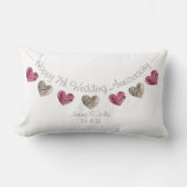  7e of een Jubileum voor bruiloft Kussen (Voorkant)