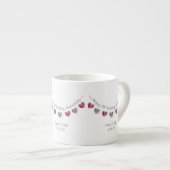 7e (of enige) bruiloft Jubileum echtgenoot en vrou Espresso Kop (Voorkant rechts)