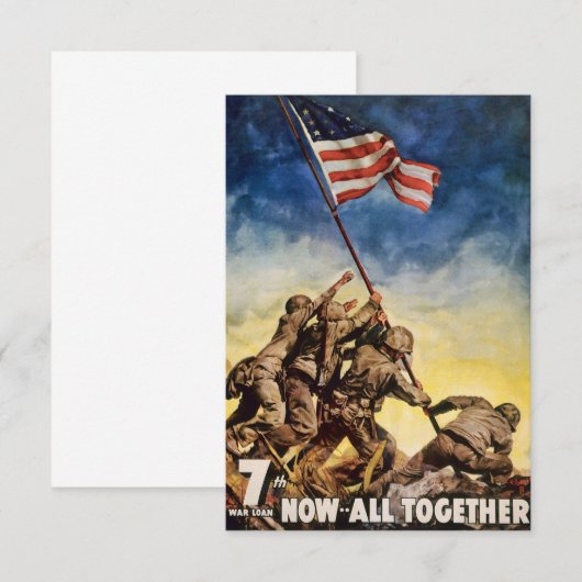 7e oorlogslening nu allemaal samen kaart (Voorkant / Achterkant)