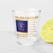 7e PA Cavalerie (BH) Shot Glas (Voorkant)