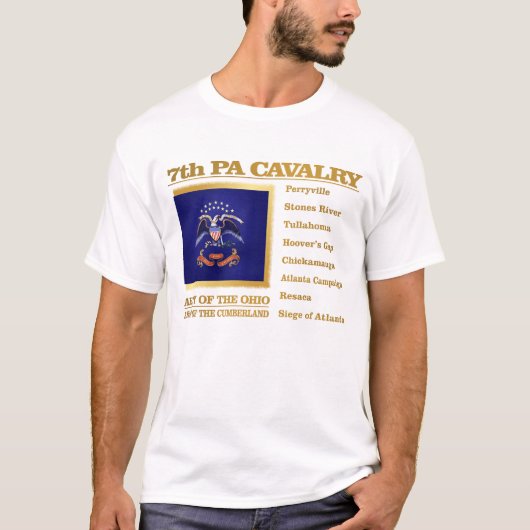 7e PA Cavalerie (BH) T-shirt (Voorkant)